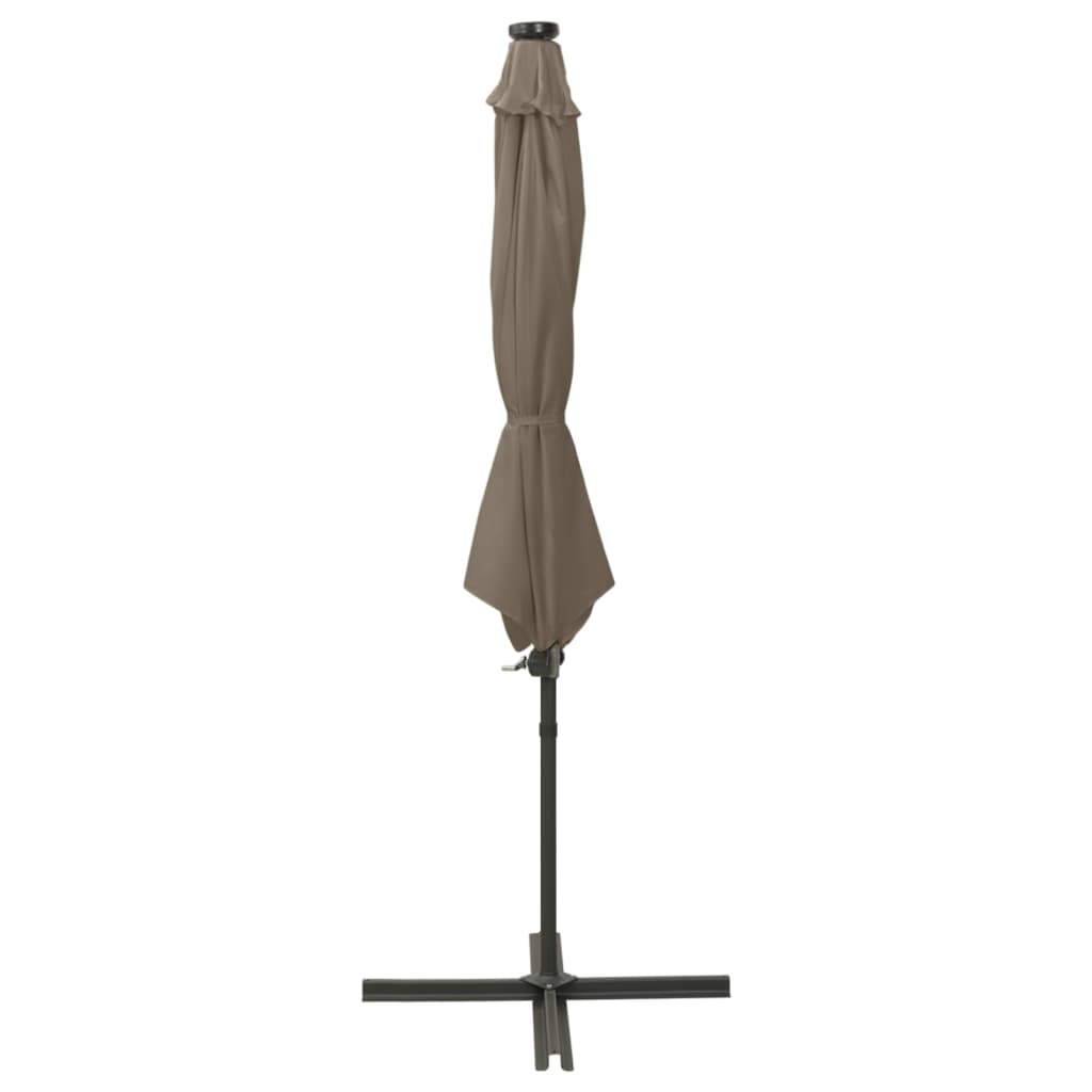 Cantilever Garden Parasol | Taupe | Polyester, Aluminium