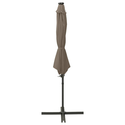 Cantilever Garden Parasol | Taupe | Polyester, Aluminium