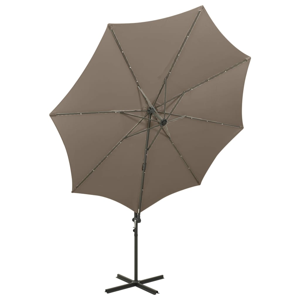 Cantilever Garden Parasol | Taupe | Polyester, Aluminium