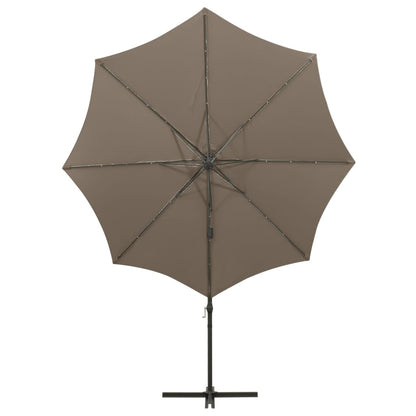 Cantilever Garden Parasol | Taupe | Polyester, Aluminium