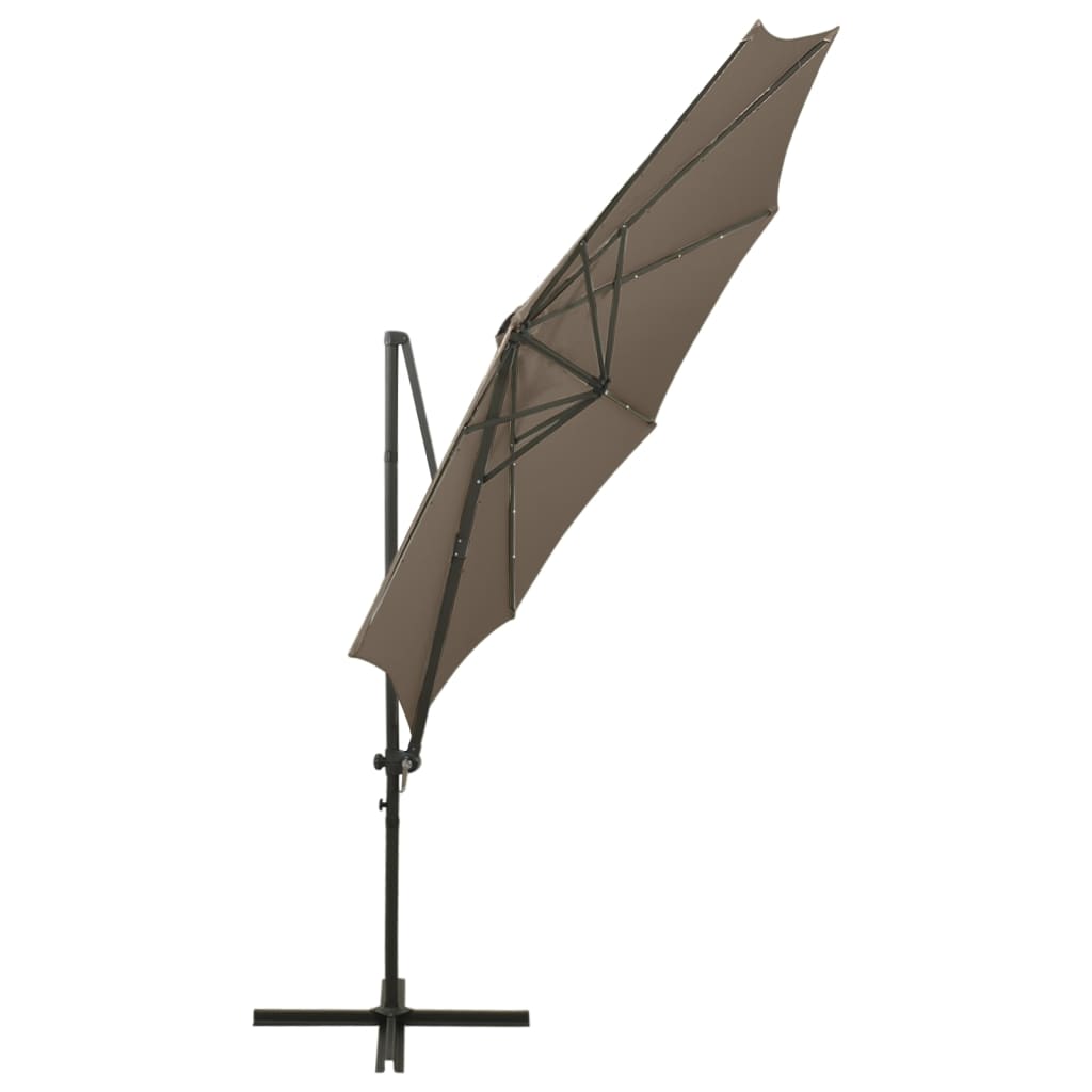 Cantilever Garden Parasol | Taupe | Polyester, Aluminium