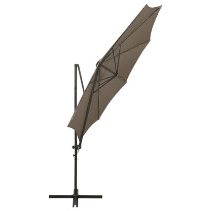 Cantilever Garden Parasol | Taupe | Polyester, Aluminium
