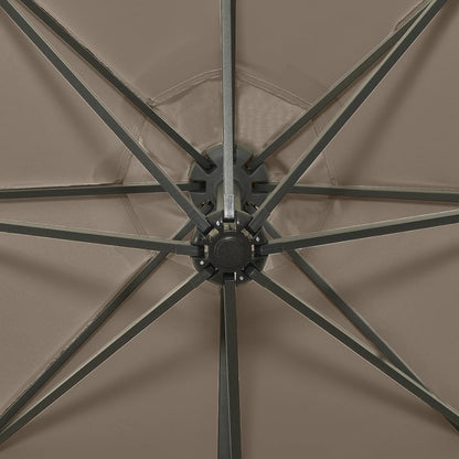 Cantilever Garden Parasol | Taupe | Polyester, Aluminium