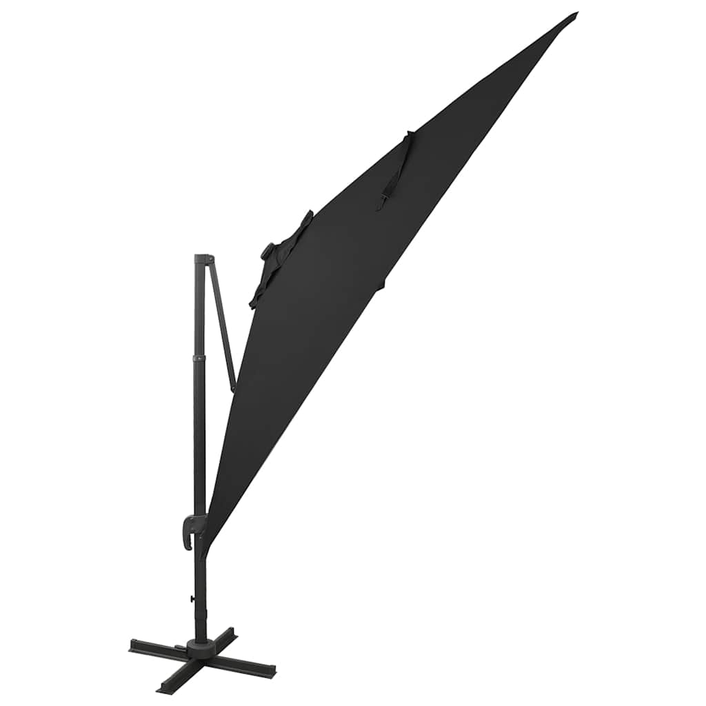 Cantilever Garden Parasol | Black | Polyester, Aluminium | 3m Diameter