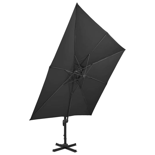 Cantilever Garden Parasol | Black | Fabric with PA coating