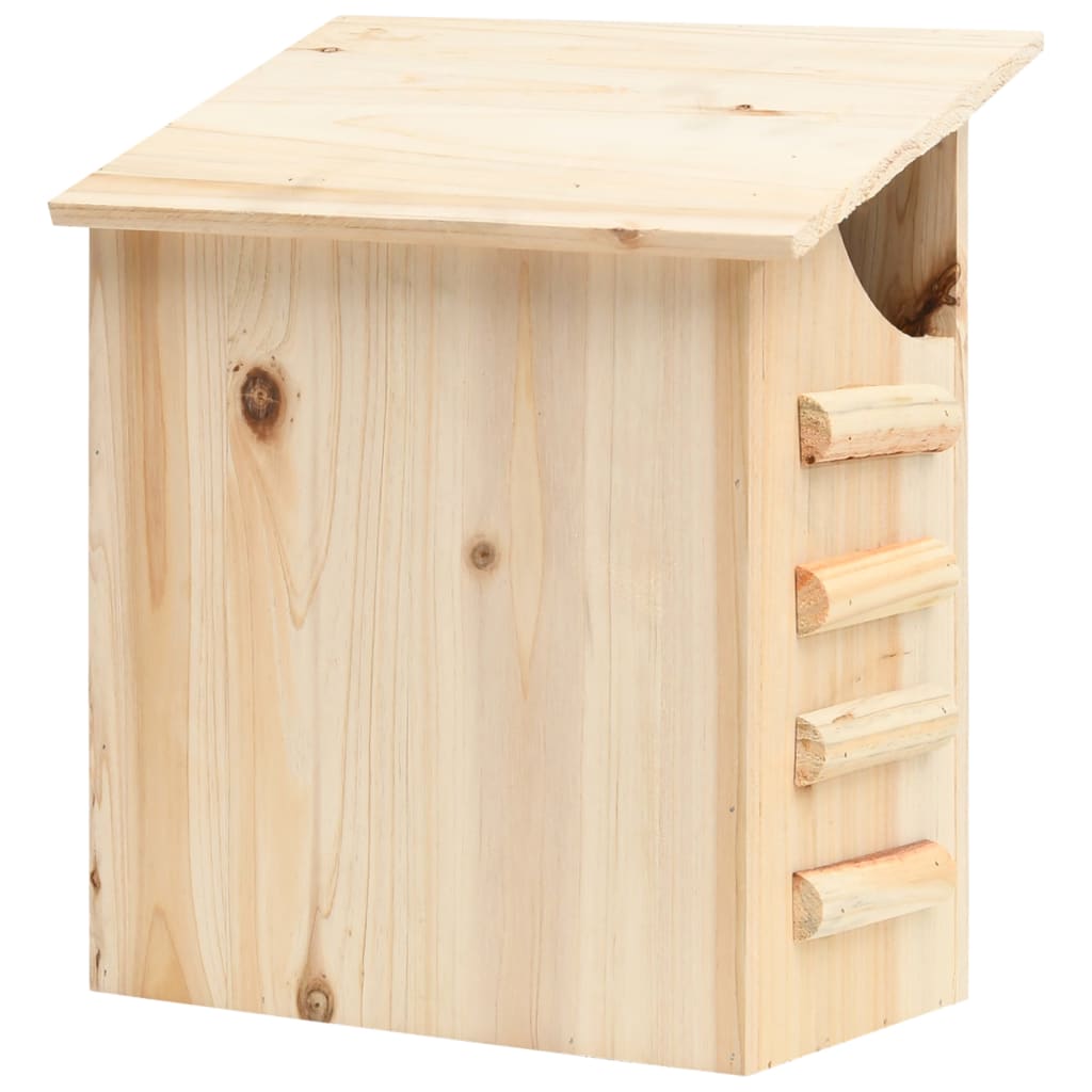 vidaXL Bat House Natural Wood Solid Firwood Medium Bat House