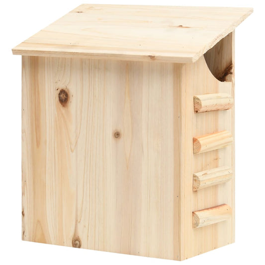 vidaXL Bat House Natural Wood Solid Firwood Medium Bat House