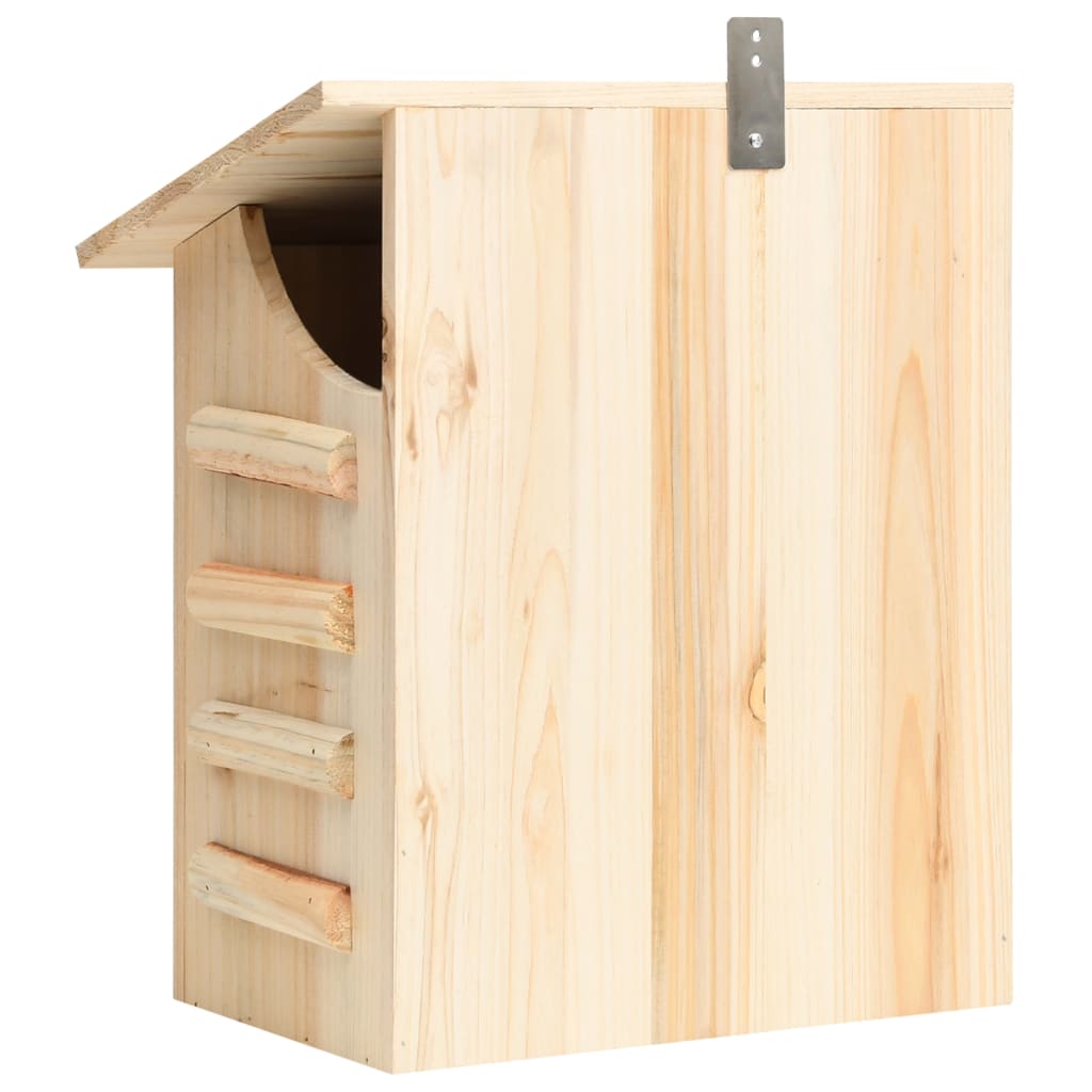 vidaXL Bat House Natural Wood Solid Firwood Medium Bat House