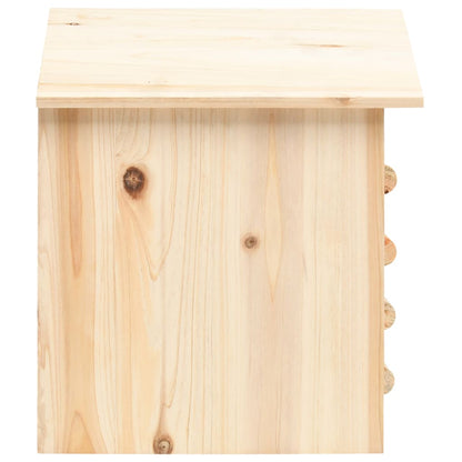 vidaXL Bat House Natural Wood Solid Firwood Medium Bat House