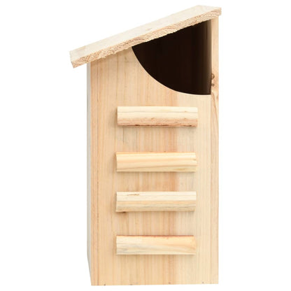 vidaXL Bat House Natural Wood Solid Firwood Medium Bat House