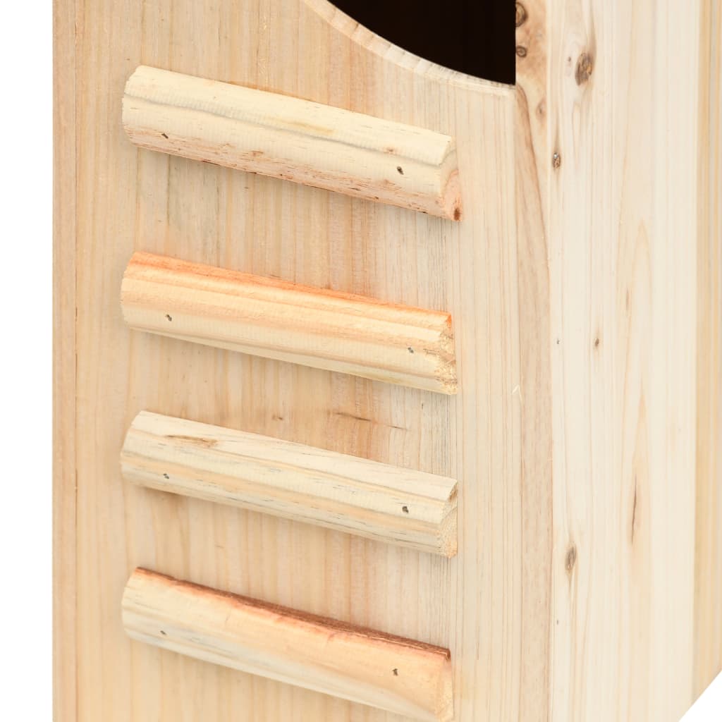 vidaXL Bat House Natural Wood Solid Firwood Medium Bat House