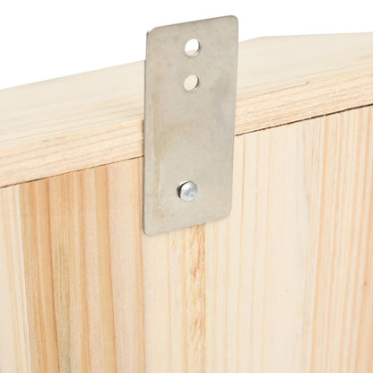 vidaXL Bat House Natural Wood Solid Firwood Medium Bat House
