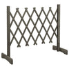 Garden Trellis Fence Grey 120x60 cm Solid Firwood