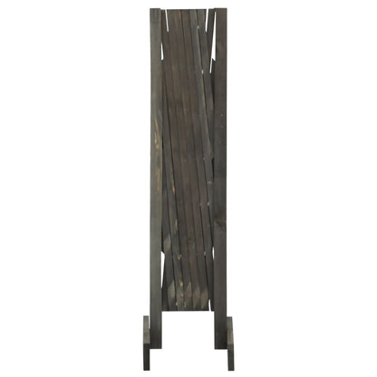 Garden Trellis Fence Grey 120x90 cm Solid Firwood