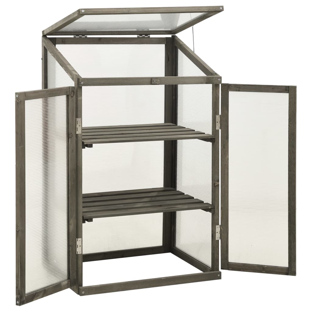 Greenhouse Grey Solid Firwood, PC board 23.6x17.7x39.4 in