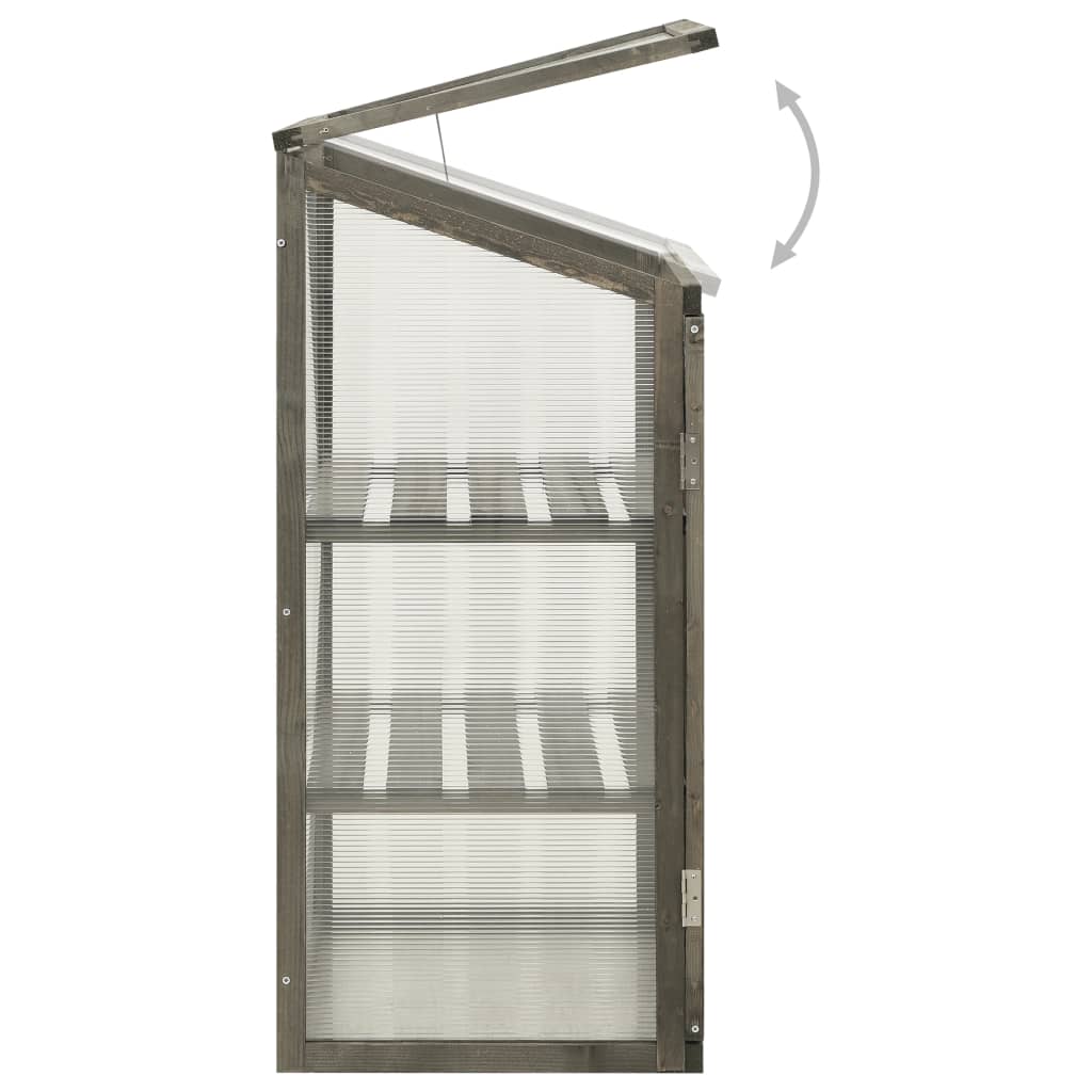 Greenhouse Grey Solid Firwood, PC board 23.6x17.7x39.4 in