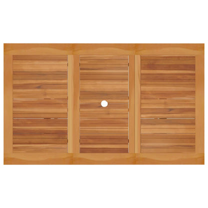 Garden Table 150x90x75 cm Solid Teak Wood