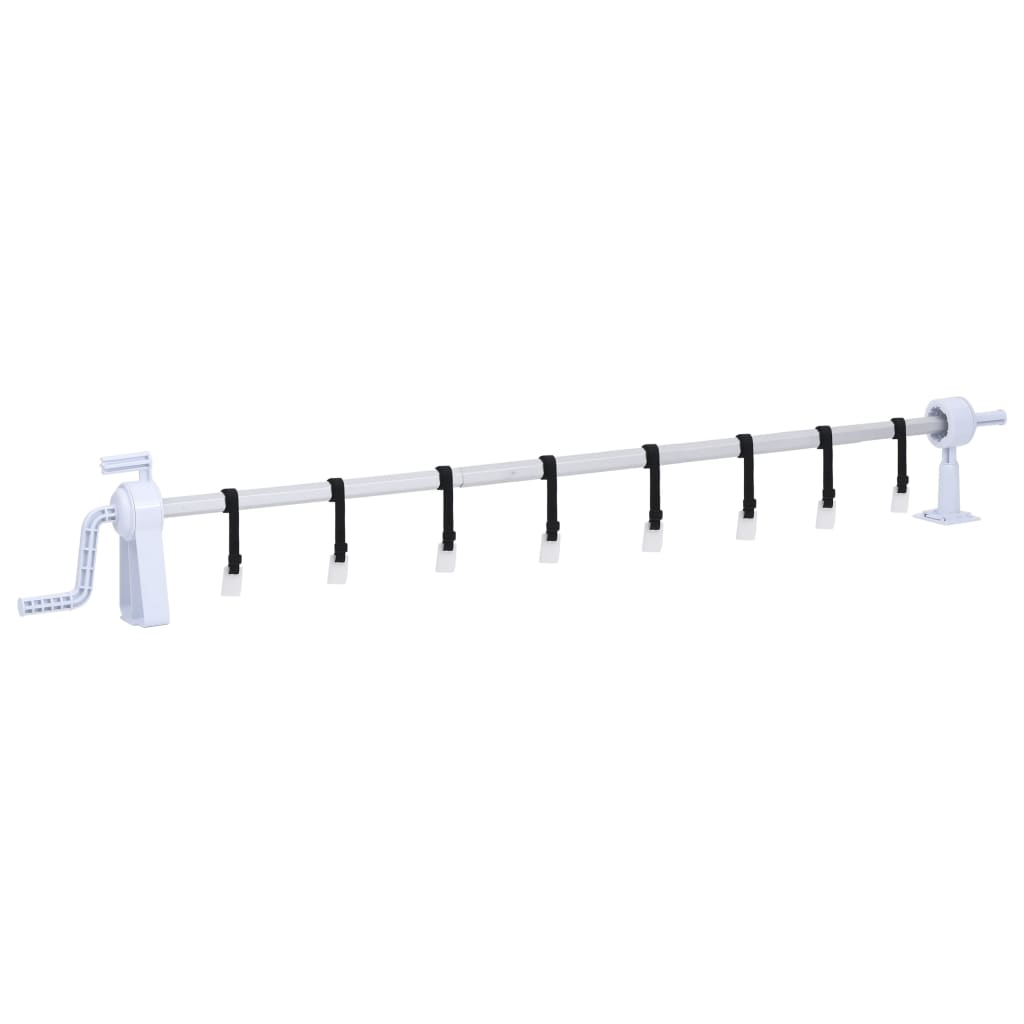 Pool Cover Roller | White | Plastic | Adjustable | Telescopic technology