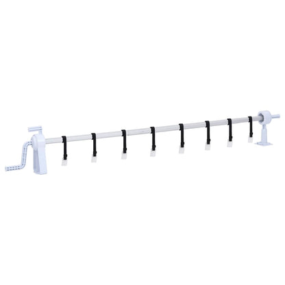Pool Cover Roller | White | Plastic | Adjustable | Telescopic technology