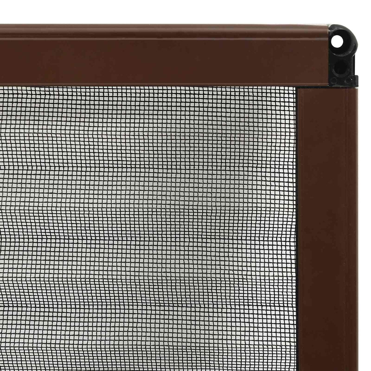 148655 vidaXL Plisse Insect Screen for Windows Aluminium Brown 80x120 cm