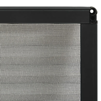 Plisse Insect Screen for Windows Aluminium Anthracite 80x160cm