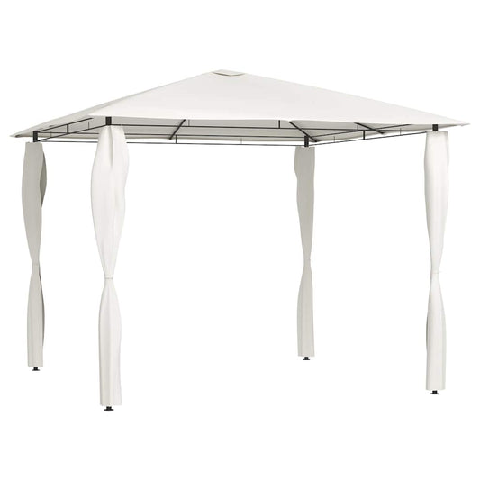 Gazebo | Cream | Fabric | 3x3 metres | Durable | Gazebo | Square | Modern