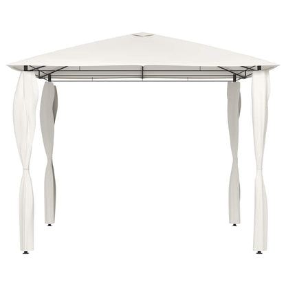 Gazebo with Post Covers 3x3x2.6 m Cream 160 g/m²