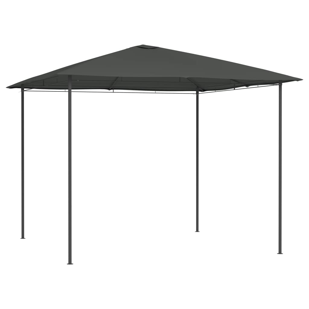 Gazebo 3x3x2.6 m Anthracite 160 g/m²