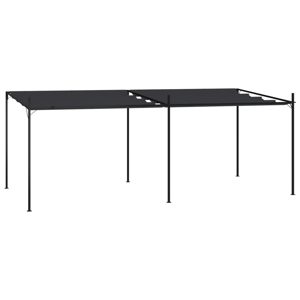 Gazebo with Retractable Roof 600x300x233 cm Anthracite