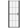 Shower Door Tempered Glass 81x195 cm Black
