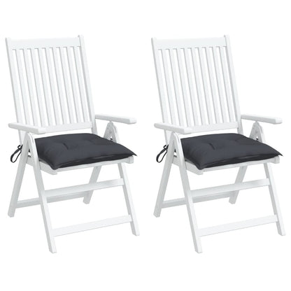 Chair Cushions 2 pcs Anthracite 15.7"x15.7"x2.8" Oxford Fabric