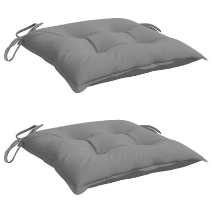 Chair Cushions 2 pcs Gray 15.7"x15.7"x2.8" Oxford Fabric