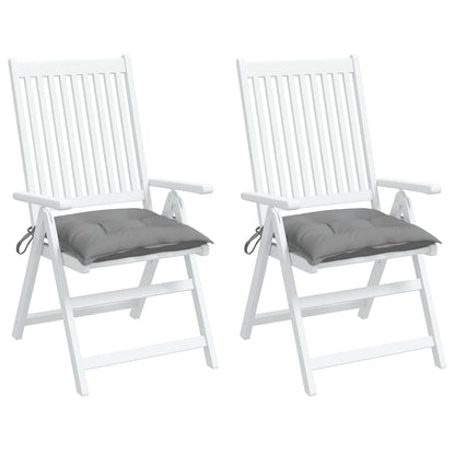 Chair Cushions 2 pcs Gray 15.7"x15.7"x2.8" Oxford Fabric