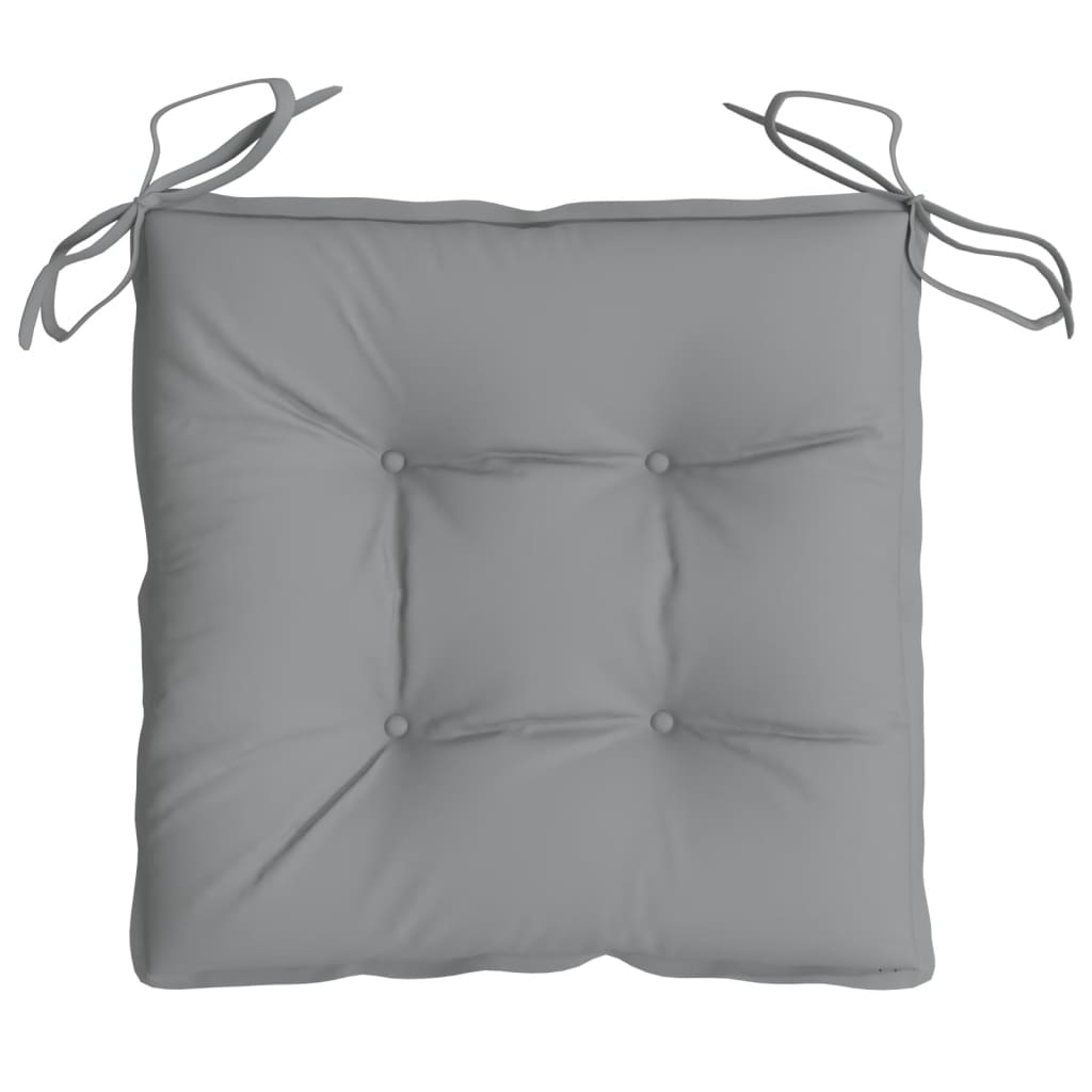 Chair Cushions 2 pcs Gray 15.7"x15.7"x2.8" Oxford Fabric