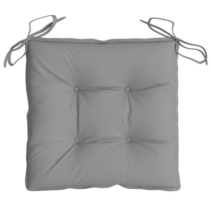 Chair Cushions 2 pcs Gray 15.7"x15.7"x2.8" Oxford Fabric