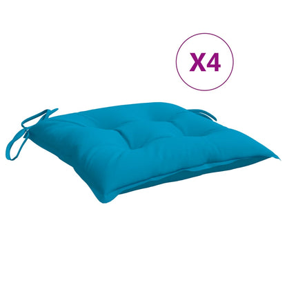 Chair Cushions 4 pcs Light Blue 19.7"x19.7"x2.8" Oxford Fabric