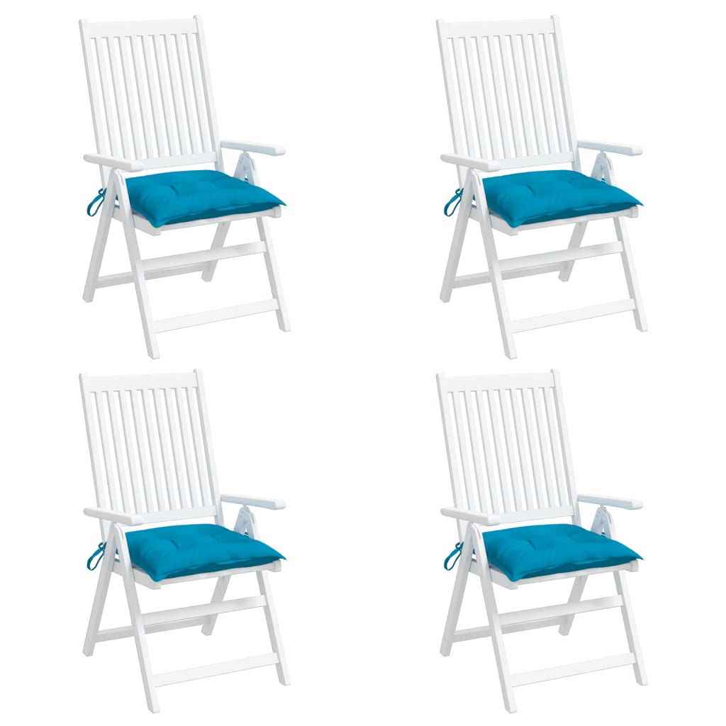 Chair Cushions 4 pcs Light Blue 19.7"x19.7"x2.8" Oxford Fabric