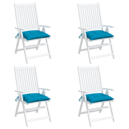 Chair Cushions 4 pcs Light Blue 19.7"x19.7"x2.8" Oxford Fabric