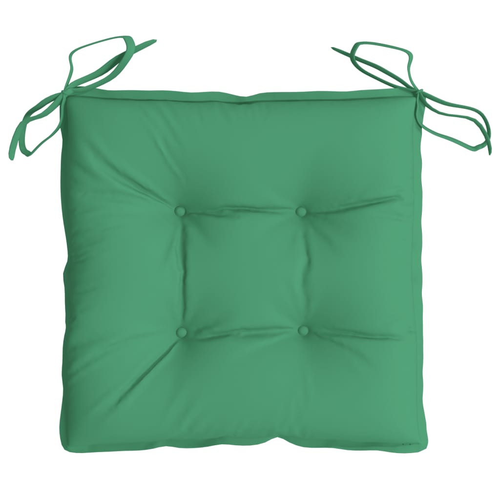 Chair Cushions 2 pcs Green 19.7"x19.7"x2.8" Oxford Fabric