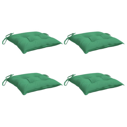 Chair Cushions 4 pcs Green 19.7"x19.7"x2.8" Oxford Fabric