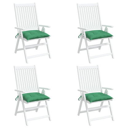 Chair Cushions 4 pcs Green 19.7"x19.7"x2.8" Oxford Fabric