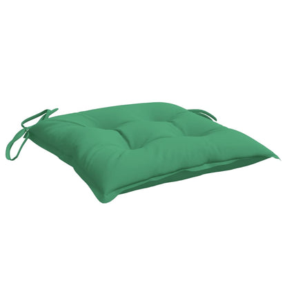 Chair Cushions 4 pcs Green 19.7"x19.7"x2.8" Oxford Fabric