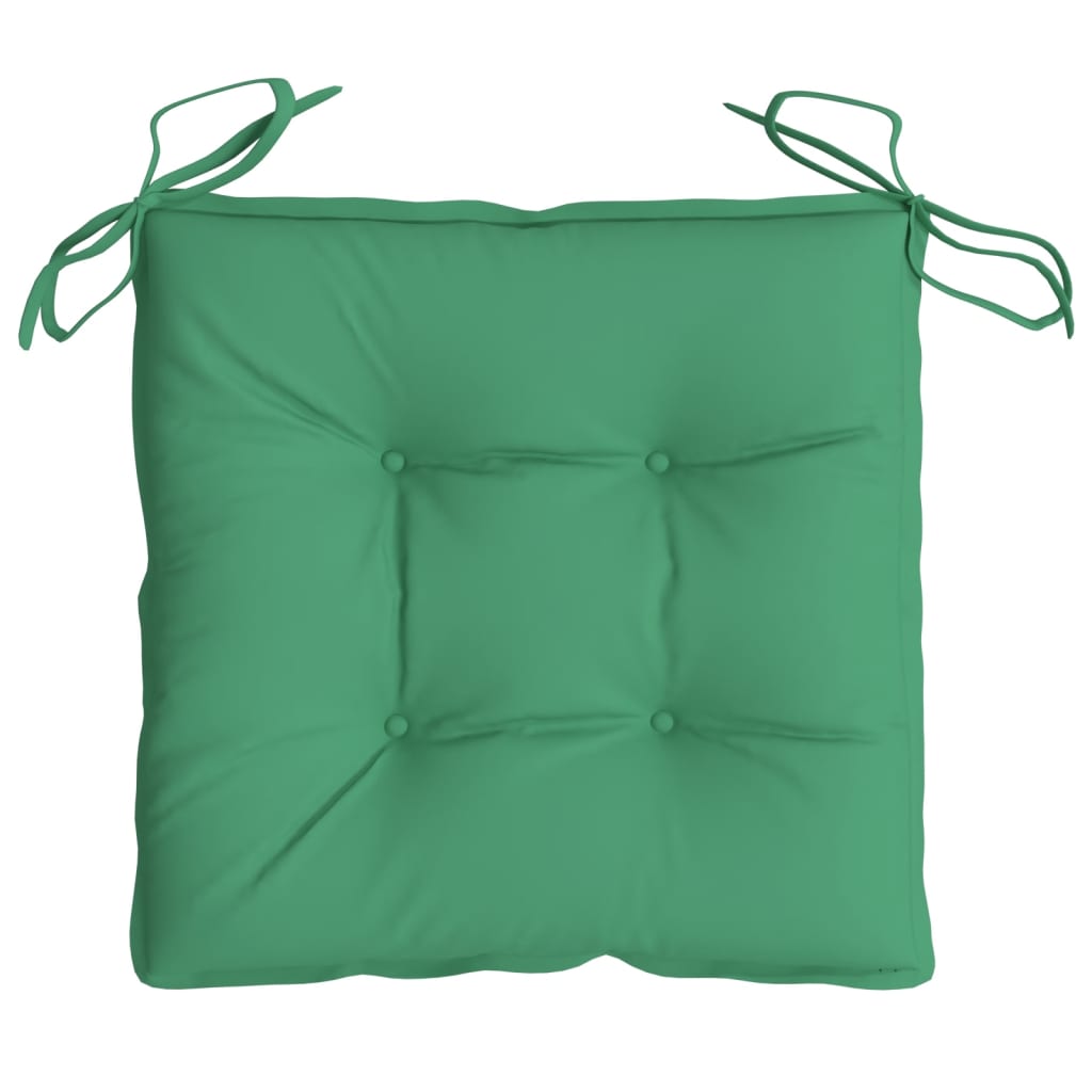 Chair Cushions 4 pcs Green 19.7"x19.7"x2.8" Oxford Fabric