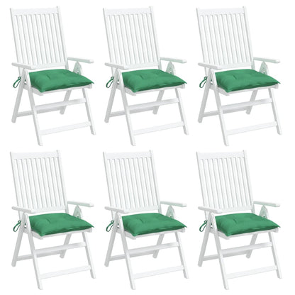 Chair Cushions 6 pcs Green 19.7"x19.7"x2.8" Oxford Fabric