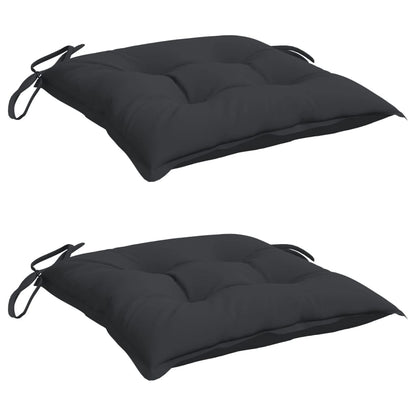 Chair Cushions 2 pcs Black 19.7"x19.7"x2.8" Oxford Fabric