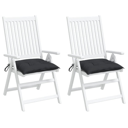 Chair Cushions 2 pcs Black 19.7"x19.7"x2.8" Oxford Fabric
