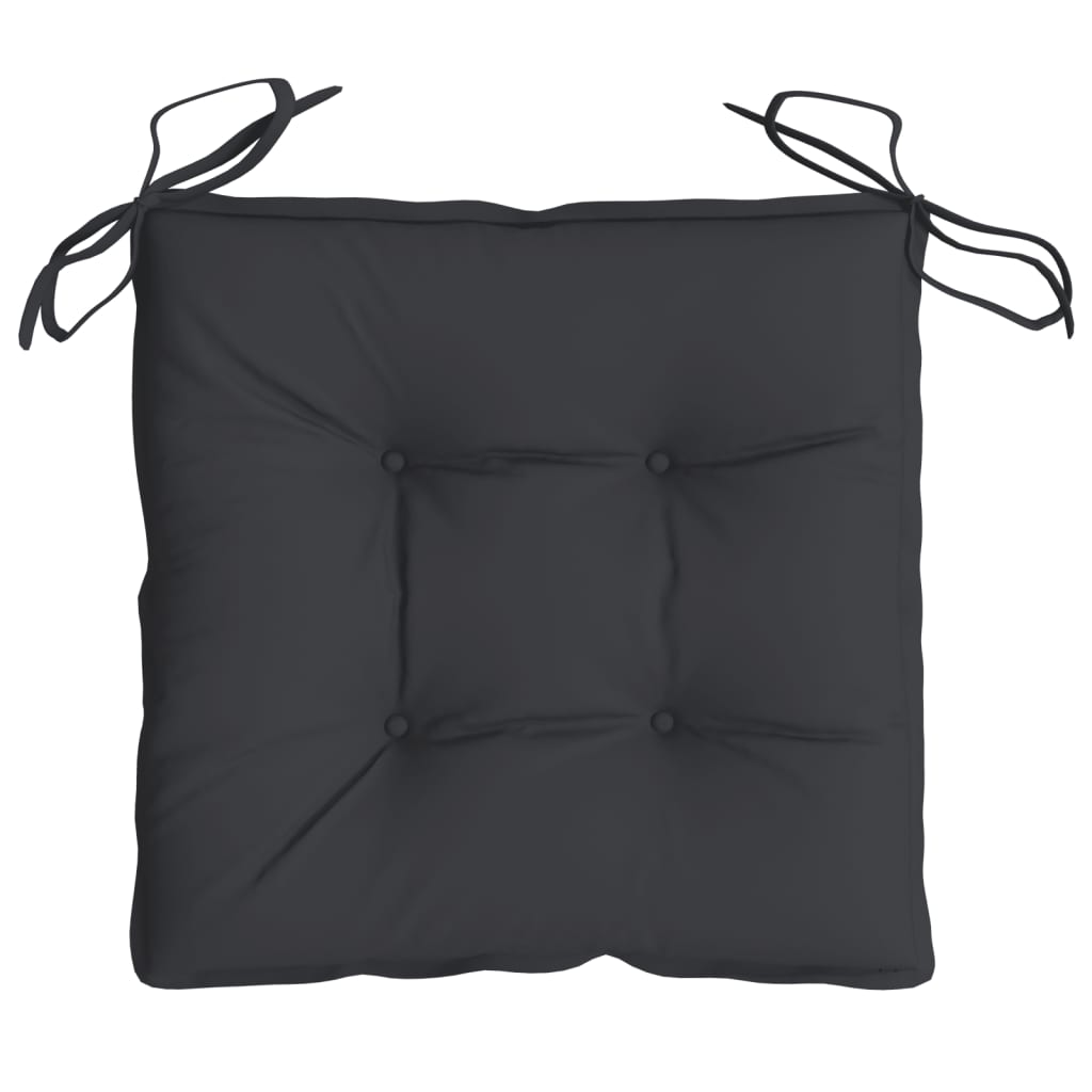 Chair Cushions 2 pcs Black 19.7"x19.7"x2.8" Oxford Fabric