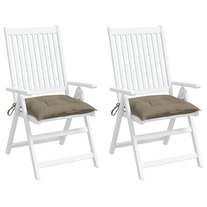 Chair Cushions 2 pcs Taupe 19.7"x19.7"x2.8" Oxford Fabric