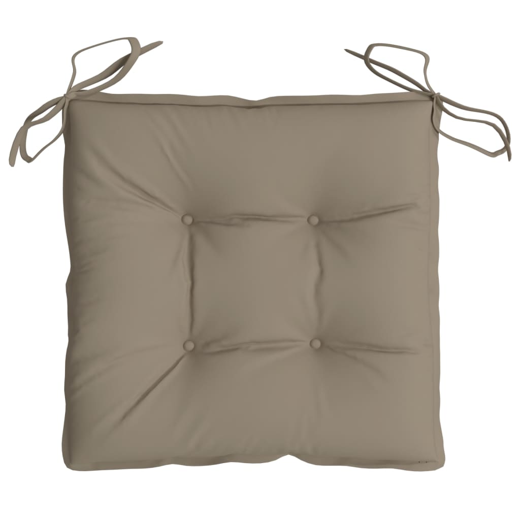 Chair Cushions 2 pcs Taupe 19.7"x19.7"x2.8" Oxford Fabric