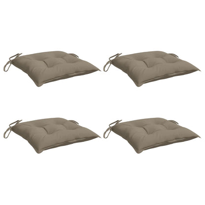 Chair Cushions 4 pcs Taupe 19.7"x19.7"x2.8" Oxford Fabric